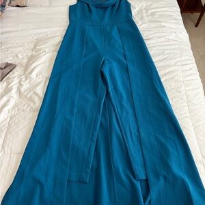Kay Unger Deep Blue Jumpsuit